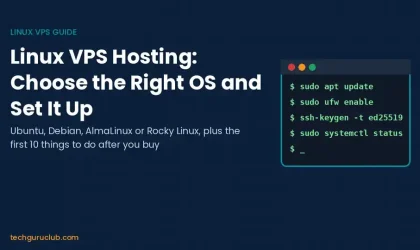Linux VPS hosting: choose the OS and set up your server