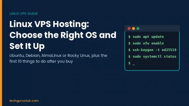 Linux VPS hosting: choose the OS and set up your server